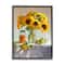Stupell Industries Farmhouse Sunflower Still Life Country Fruit Jars Framed Wall Art